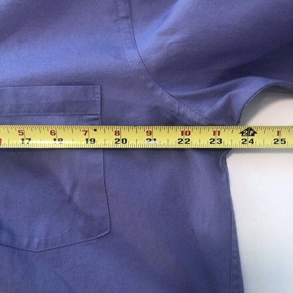 Donald J. Trump Mens Dress Shirt Purple Point Collar Pocket French Cuff 16 - Picture 7 of 9